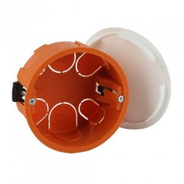 Коробка распаячная KRP 80х40мм для полых стен пласт. лапки крышка IP20 Эра Б0047260