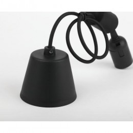 Патрон пластиковый Е27 с подвесом черн. Эра Б0048039