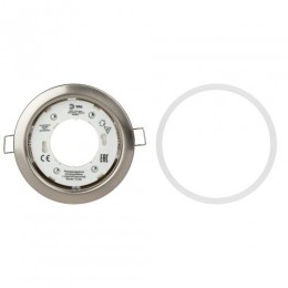 Светильник KL35 SN /1 (к) под лампу Gx53 220В 13Вт сатин никель Эра Б0048943