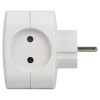 Разветвитель электрический SP-4-USB-W на 4 розетки 220В+ 2xUSB 2400мА без заземл 10А бел. Эра Б0049532
