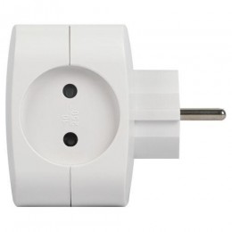 Разветвитель электрический SP-4-USB-W на 4 розетки 220В+ 2xUSB 2400мА без заземл 10А бел. Эра Б0049532