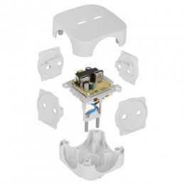 Разветвитель электрический SP-4-USB-W на 4 розетки 220В+ 2xUSB 2400мА без заземл 10А бел. Эра Б0049532