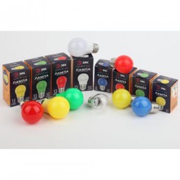 Лампа светодиодная ERABL45-E27 P45 1Вт шар син. E27 4SMD для белт-лайт ЭРА Б0049573