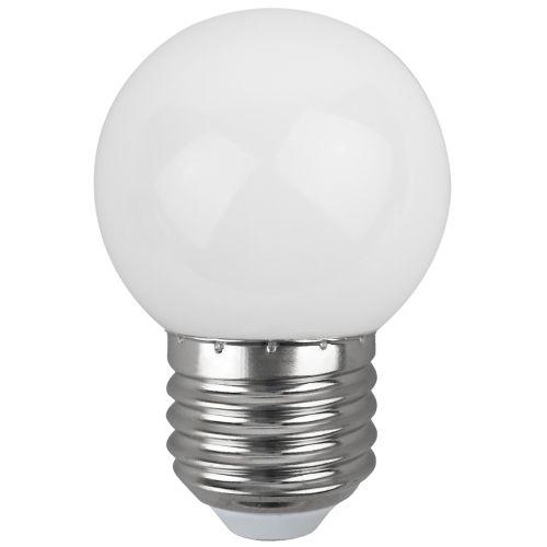 Лампа светодиодная ERAW45-E27 P45 1Вт шар бел. E27 4SMD для белт-лайт ЭРА Б0049577