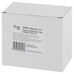 Контактор КМИ-34012 40А 230В/АС3 1НО; 1НЗ PRO Эра Б0050444