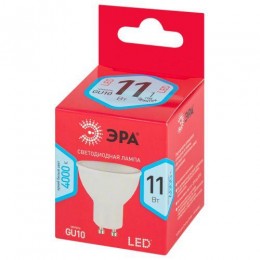 Лампа светодиодная RED LINE LED MR16-11W-840-GU10 R 11Вт MR16 софит 4000К нейтр. бел. GU10 Эра Б0050693