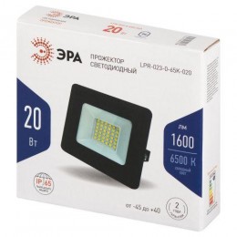Прожектор светодиодный LPR-023-0-65K-020 20Вт 6500К 1600лм IP65 103х99х23.5 уличный Эра Б0052022