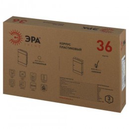 Щит распределительный навесной ЩРН-П-36 Trend BOXS-36-p-s-t IP41 ЭРА Б0052642