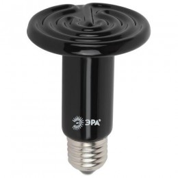 Излучатель тепловой (лампа инфракрасная) FITO-100W-НQ CeramiHeat RX 100Вт E27 для брудера/рептилий керамическая (не дает света) Эра Б0052715