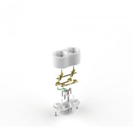 Разветвитель 2-м с заземл. 16А IP20 SPx-2e-W бел. Эра Б0053478