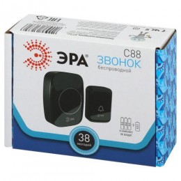 Звонок беспроводной C88 36 мелодий черн. Эра Б0054087