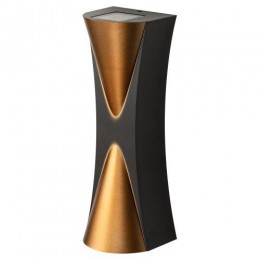 Светильник светодиодный WL43 BK+GD 6Вт 3500К для интерьера/фасадов IP54 черн./зол. Эра Б0054422