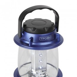 Фонарь кемпинговый KB-101 12LED элементы питания 3хAA (не в компл.) син. металлик Трофи Б0054482