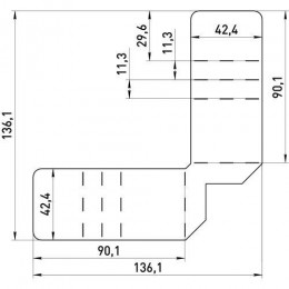 Комплект креплений подвесных SPL-FIX4 для потолков Грильято SPL-540 (4 креплен.) Эра Б0055407