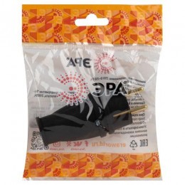 Вилка VX10-B-IP44 16А IP44 прямая с заземл. каучук черн. ЭРА Б0055414