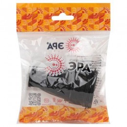 Розетка RX10-B-IP44 16А IP44 прямая с заземл. каучук черн. ЭРА Б0055418
