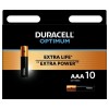 Элемент питания алкалиновый ААА 1.5В LR03-10BL Optimum 5014072 (блист.10шт) Duracell Б0056027