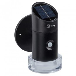 Подсветка фасадная ERAFS012-04 Элегант на солнечной батарее с датчиком движения RGB 10 LED 11.5х10х16см ЭРА Б0057595