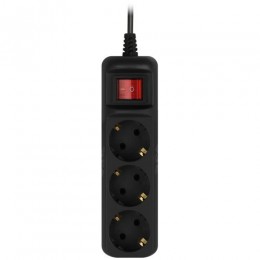 Удлинитель 3х5м с заземл. 10А с выкл. ПВС 3х0.75 черн. UX-3es-5m-B Эра Б0057729