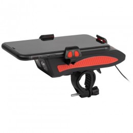 Фонарь светодиодный аккумуляторный VA-802 5Вт велосипедный powerbank сигнал держатель для телефона 3 режима Li 2400мАч IP20 Эра Б0058230