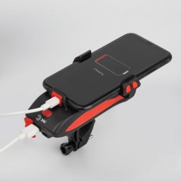 Фонарь светодиодный аккумуляторный VA-802 5Вт велосипедный powerbank сигнал держатель для телефона 3 режима Li 2400мАч IP20 Эра Б0058230