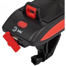 Фонарь светодиодный аккумуляторный VA-802 5Вт велосипедный powerbank сигнал держатель для телефона 3 режима Li 2400мАч IP20 Эра Б0058230