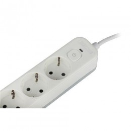 Удлинитель с сетевым фильтром 4х3м с заземл. 10А USF-4es-3m-2xUSBAC-W +2xUSBA+C 3.1A с выкл. с базов. защитой Эра Б0059573