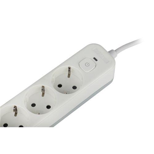 Удлинитель с сетевым фильтром 4х3м с заземл. 10А USF-4es-3m-2xUSBAC-W +2xUSBA+C 3.1A с выкл. с базов. защитой Эра Б0059573