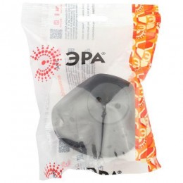 Разветвитель электрический SPx-3-B на 3 розетки без заземл. 10А черн. Эра Б0059721