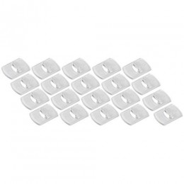 Клипса SCC-D20-T20 для гирлянд с технологией бесследного удаления 24 полоски до 200 г прозр. (уп.20шт) СИЛА Б0060138