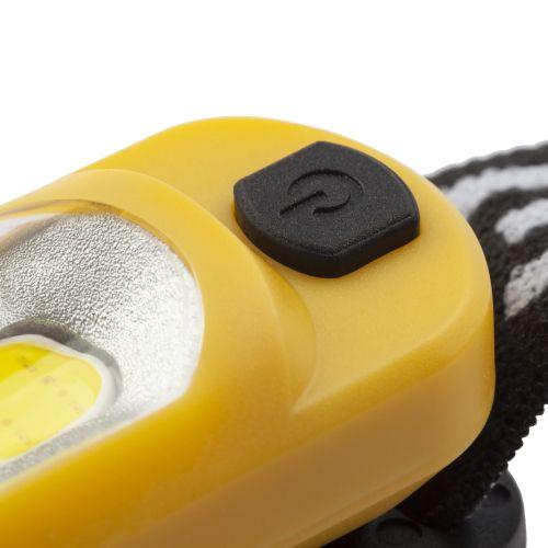 Фонарь аккумуляторный налобный светодиодный рабочий GA-801 мощный яркий 4 режима желт./черн. Эра Б0061089