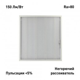 Светильник светодиодный SPO-6-24-4K-P 24Вт 4000К IP40 3600лм 595х595х19 125лм/Вт призма Эра Б0061287
