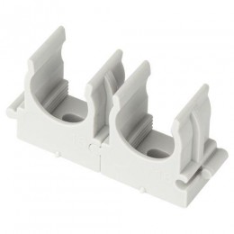 Держатель для труб (клипса) d16мм для прямого монтажа CLIP-16-G-MP сер. (уп.100шт) Эра Б0062103