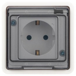 Розетка Эксперт 11-2521-01 2P+E IP55 16А-250В СУ бел. Эра Б0063259