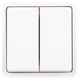 Выключатель Эксперт 11-1524-01 двойн. IP55 10АХ-250В СУ бел. Эра Б0063271