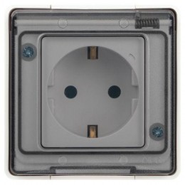 Розетка Эксперт 11-2501-01 2P+E IP55 16А-250В ОУ бел. Эра Б0063294