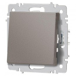 Выключатель 1-кл. СП Accent 6-101-09 10А IP20 250В AL/CU титан Intro Б0063440