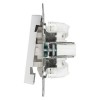 Выключатель 1-кл. СП Accent 6-102-01 10А IP20 250В с подсветкой AL/CU бел. Intro Б0063445