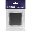 Выключатель 1-кл. СП Accent 6-101-05 10А IP20 250В AL/CU антрацит Intro Б0063458