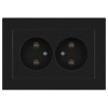 Розетка 2-м СП Accent 6-204-05 16А IP20 250В 2P AL/CU антрацит Intro Б0063465