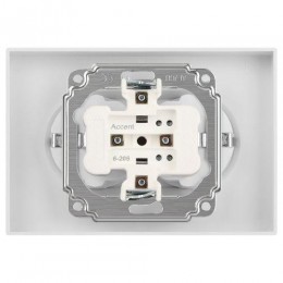 Розетка 2-м СП Accent 6-205-01М 16А IP20 250В 2P+E Schuko AL/CU бел. матов. Intro Б0063487