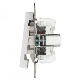 Выключатель 2-кл. СП Accent 6-105-01 10А IP20 250В с подсветкой AL/CU бел. Intro Б0063505