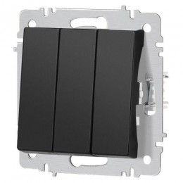 Выключатель 3-кл. СП Accent 6-106-05 10А IP20 250В AL/CU антрацит Intro Б0063540