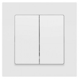 Переключатель 2-кл. СП Accent 6-107-01М 10А IP20 250В AL/CU бел. матов. Intro Б0063556