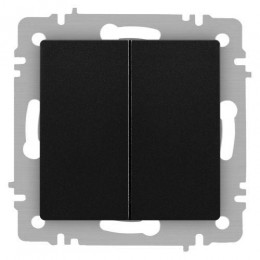 Переключатель 2-кл. СП Accent 6-107-05 10А IP20 250В AL/CU антрацит Intro Б0063564