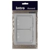 Розетка 2-м СП Accent 6-210-01 16А IP44 250В 2P+E Schuko с крышками защ. шторки AL/CU бел. Intro Б0063577