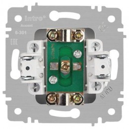 Розетка телевизионная одиночная TV СП Accent 6-301-01М IP20 бел. матов. Intro Б0063603