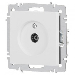 Розетка телевизионная одиночная TV СП Accent 6-301-01М IP20 бел. матов. Intro Б0063603