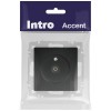 Розетка телевизионная одиночная TV СП Accent 6-301-05 IP20 антрацит Intro