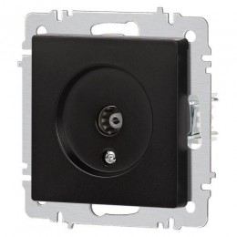 Розетка телевизионная одиночная TV СП Accent 6-301-05 IP20 антрацит Intro